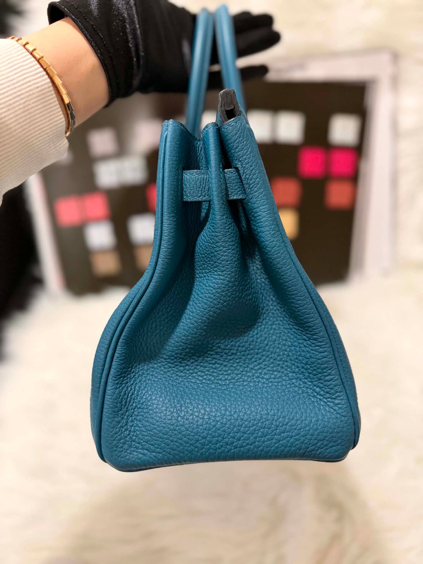 Birkin 30 Togo Blue De Galice GHW
