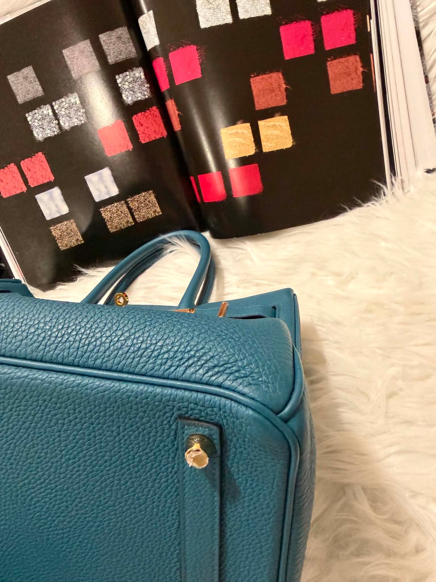 Birkin 30 Togo Blue De Galice GHW