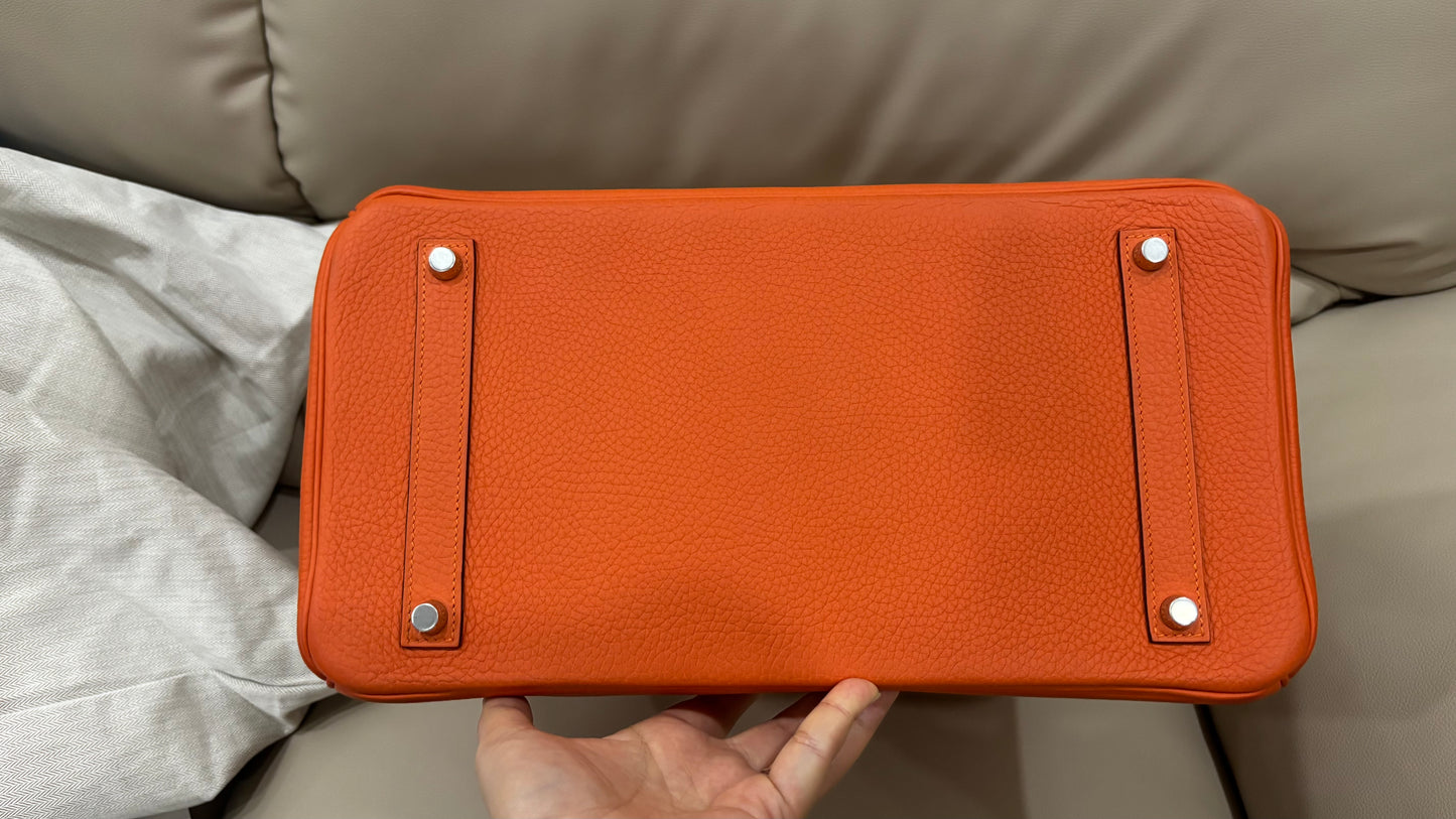 Birkin 35 Orange PHW