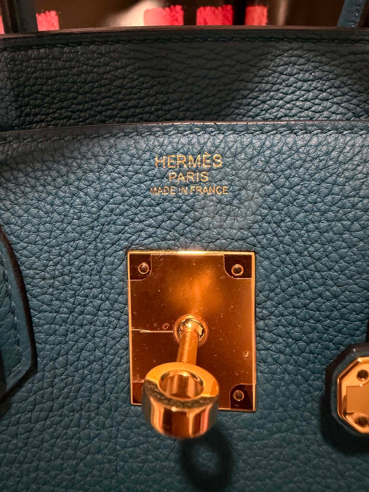 Birkin 30 Togo Blue De Galice GHW