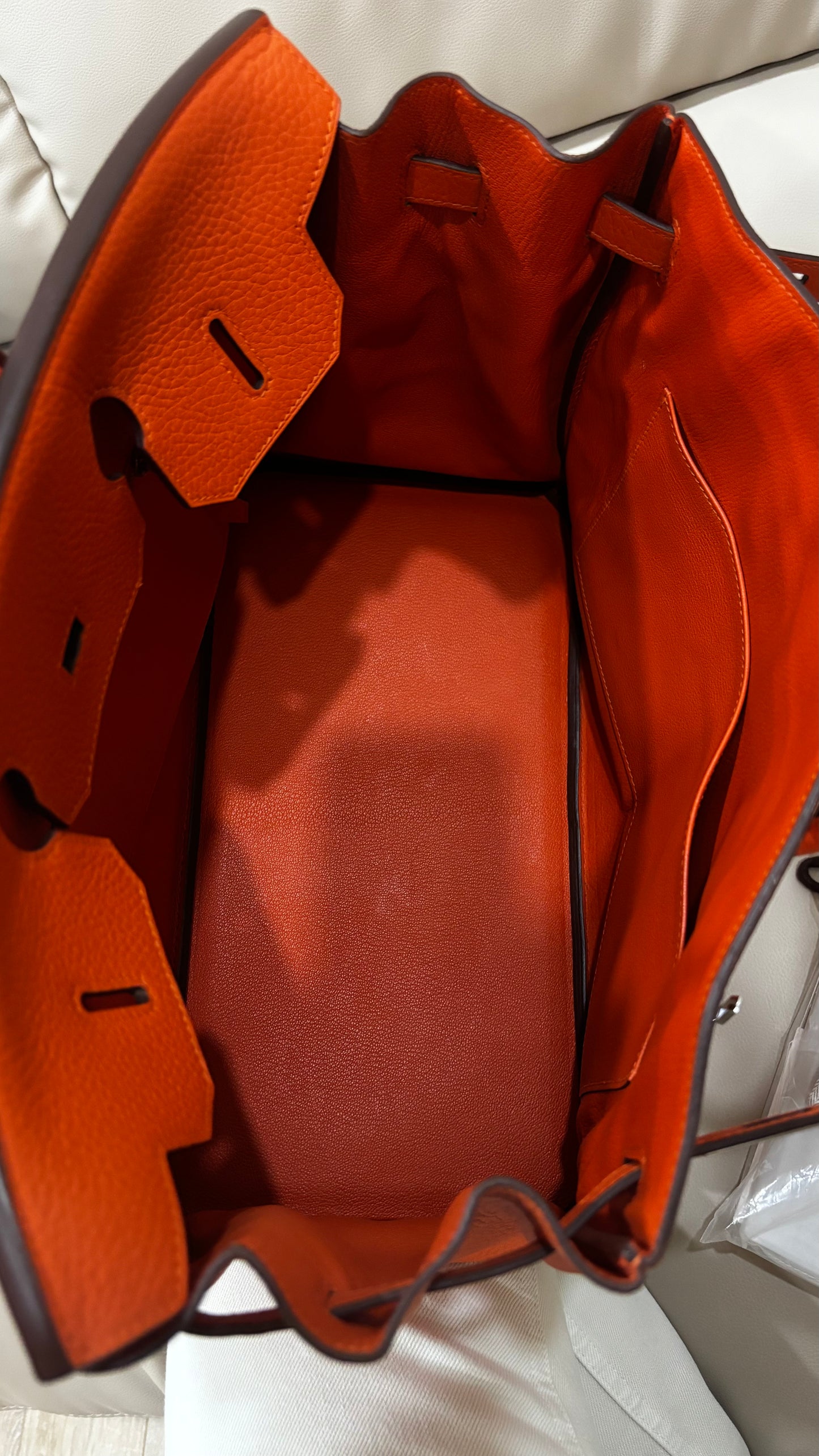 Birkin 35 Orange PHW