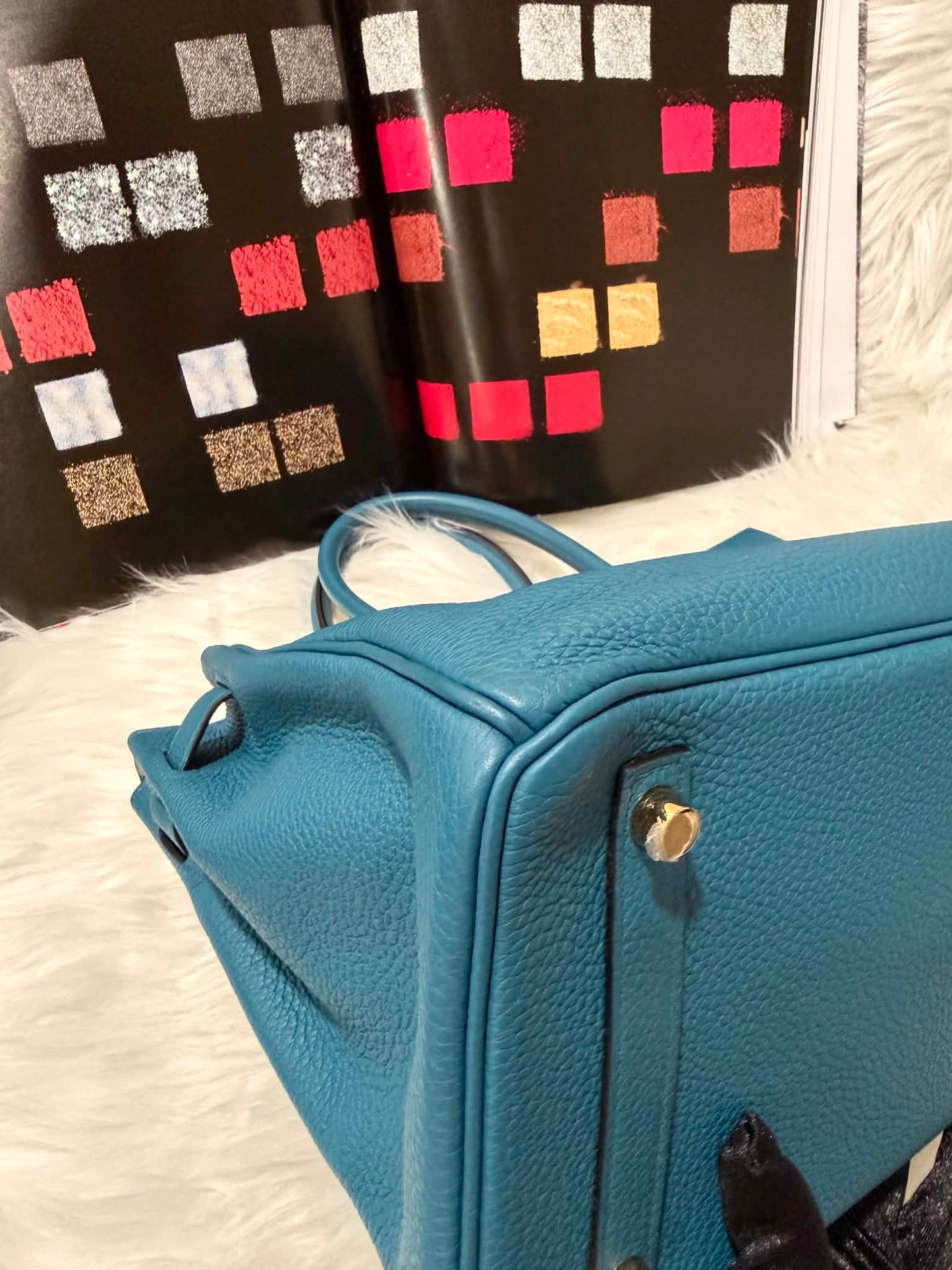 Birkin 30 Togo Blue De Galice GHW