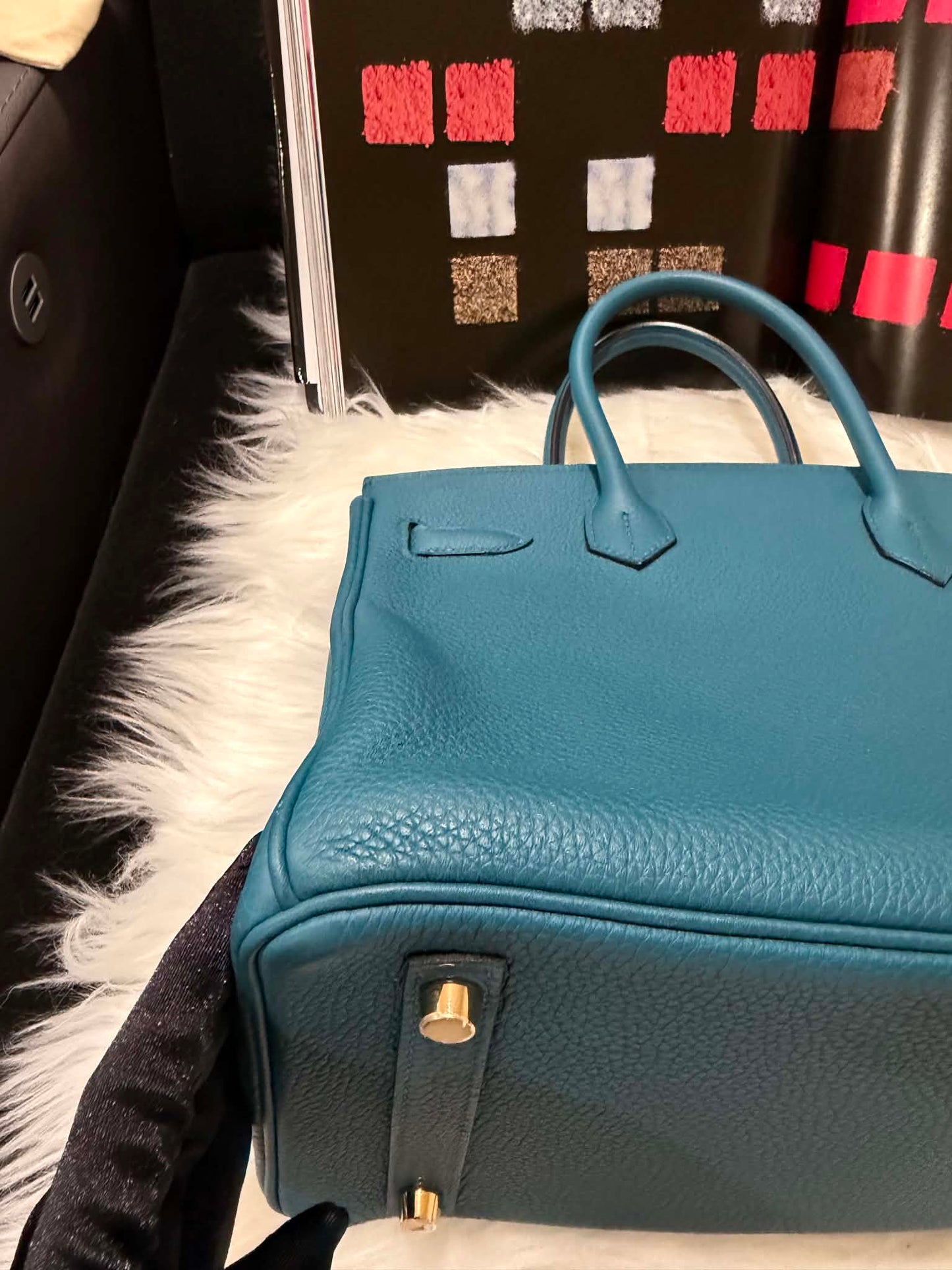 Birkin 30 Togo Blue De Galice GHW
