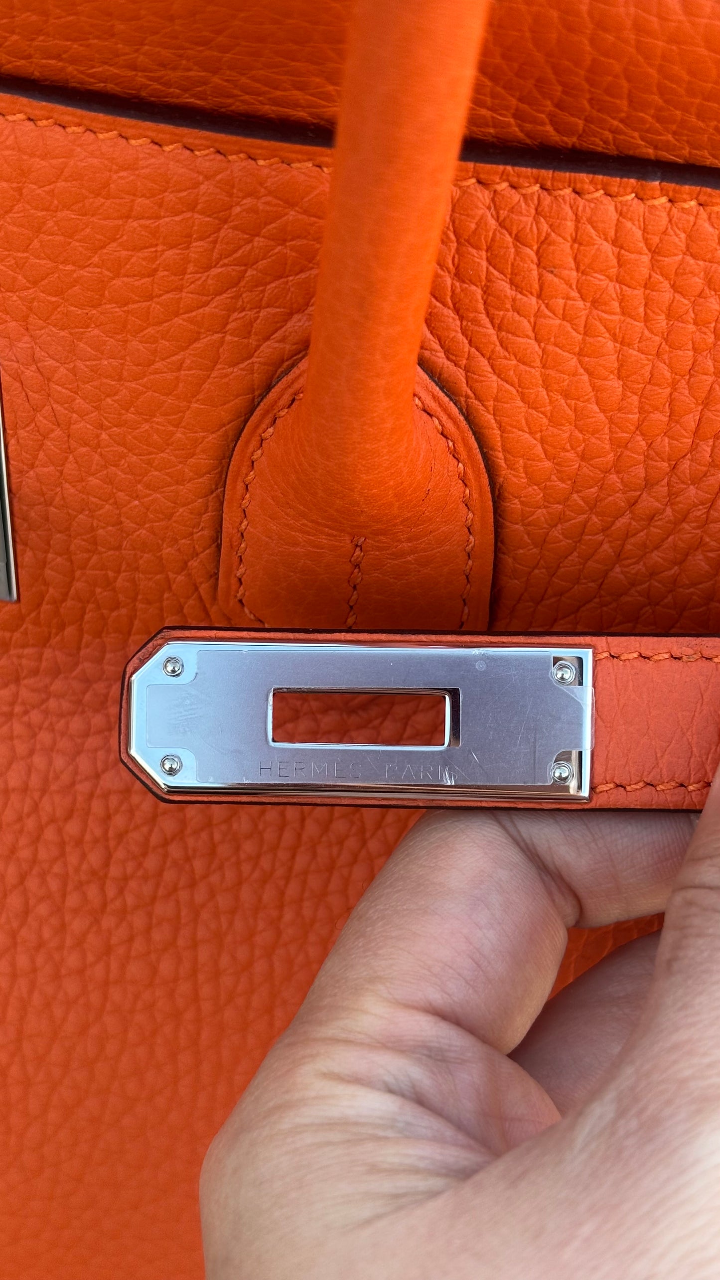 Birkin 35 Orange PHW