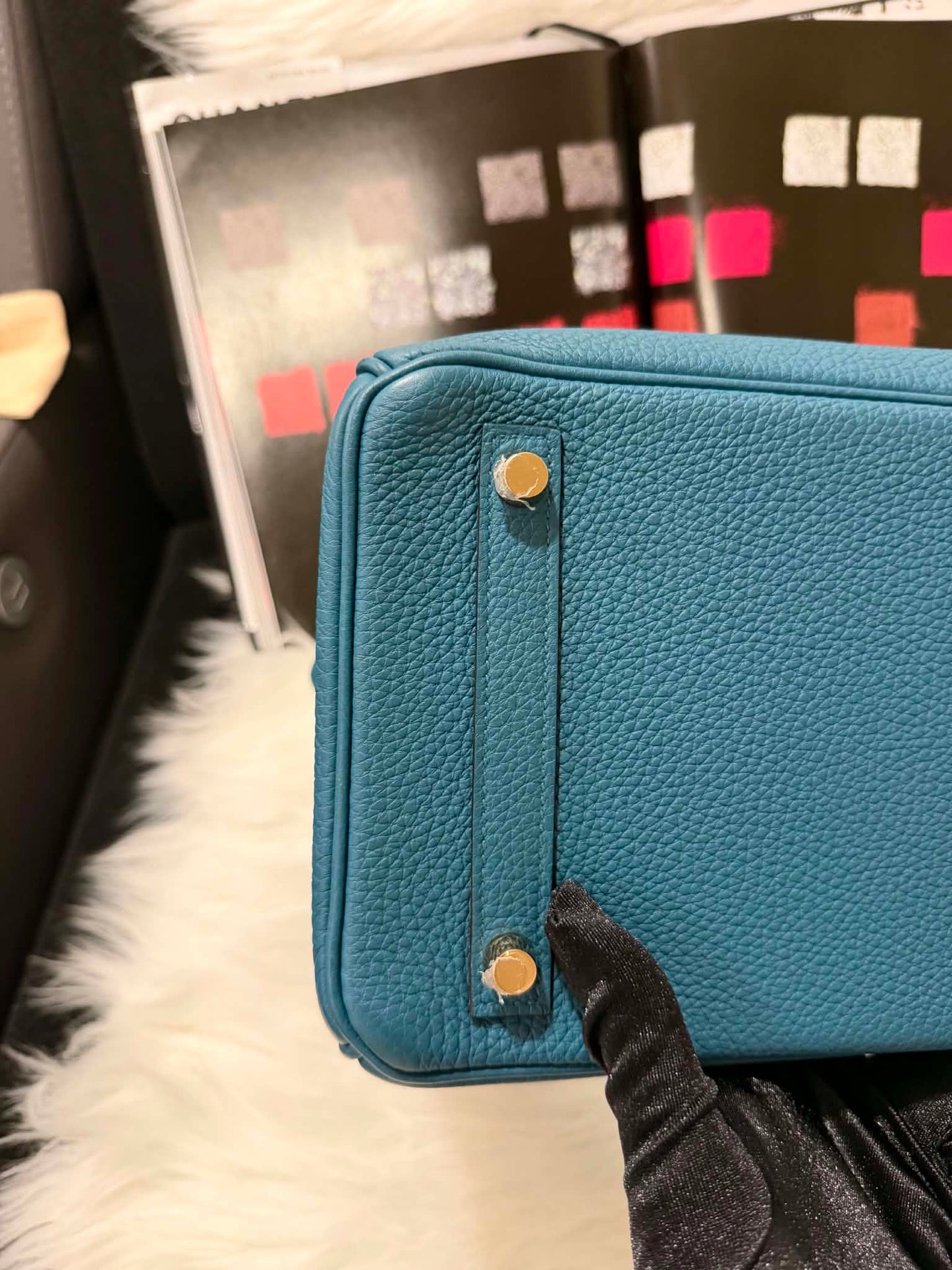 Birkin 30 Togo Blue De Galice GHW