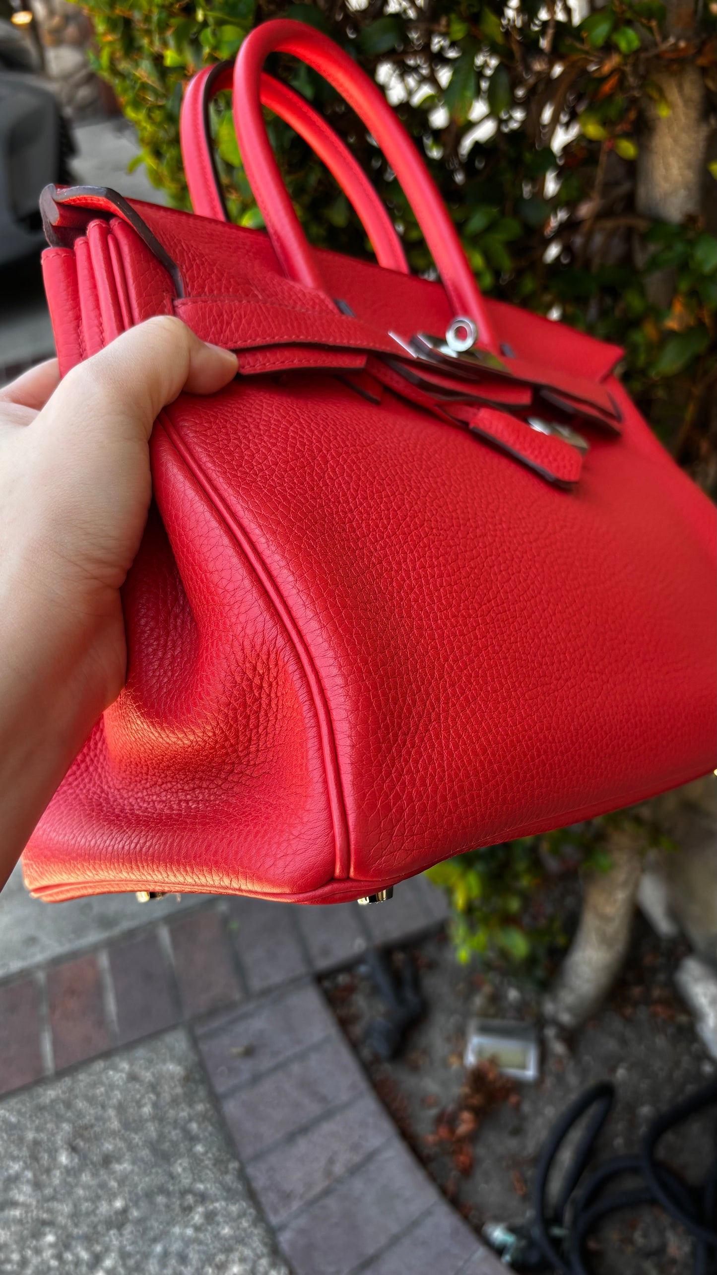 Birkin 30 Clemence Rouge Tomate PHW 2017 (wire price)