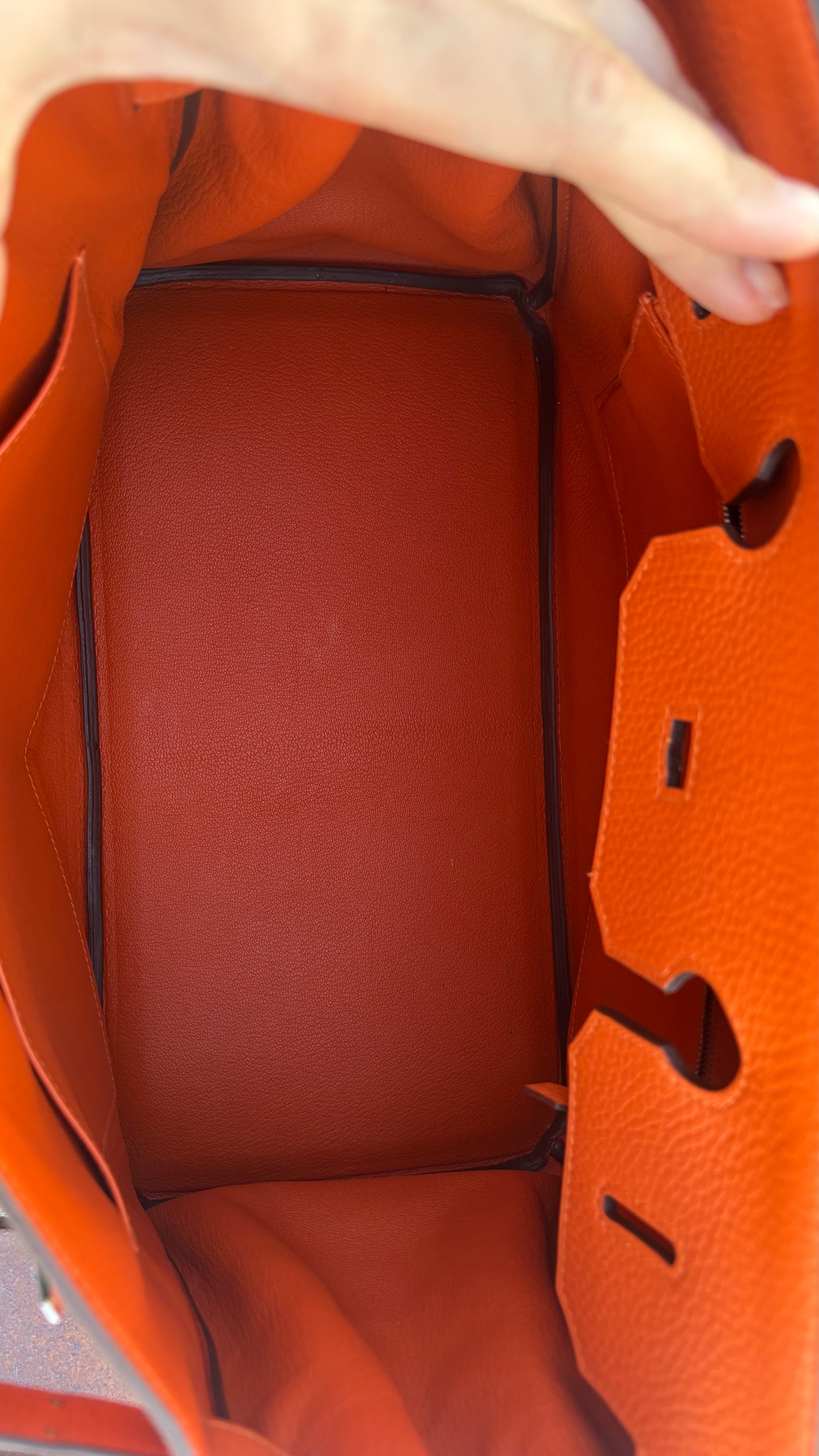 Birkin 35 Orange PHW