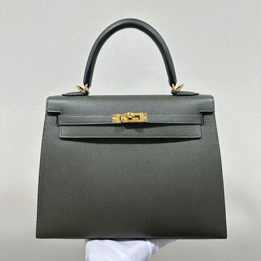 Kelly 25 Epsom Vert De Gris GHW