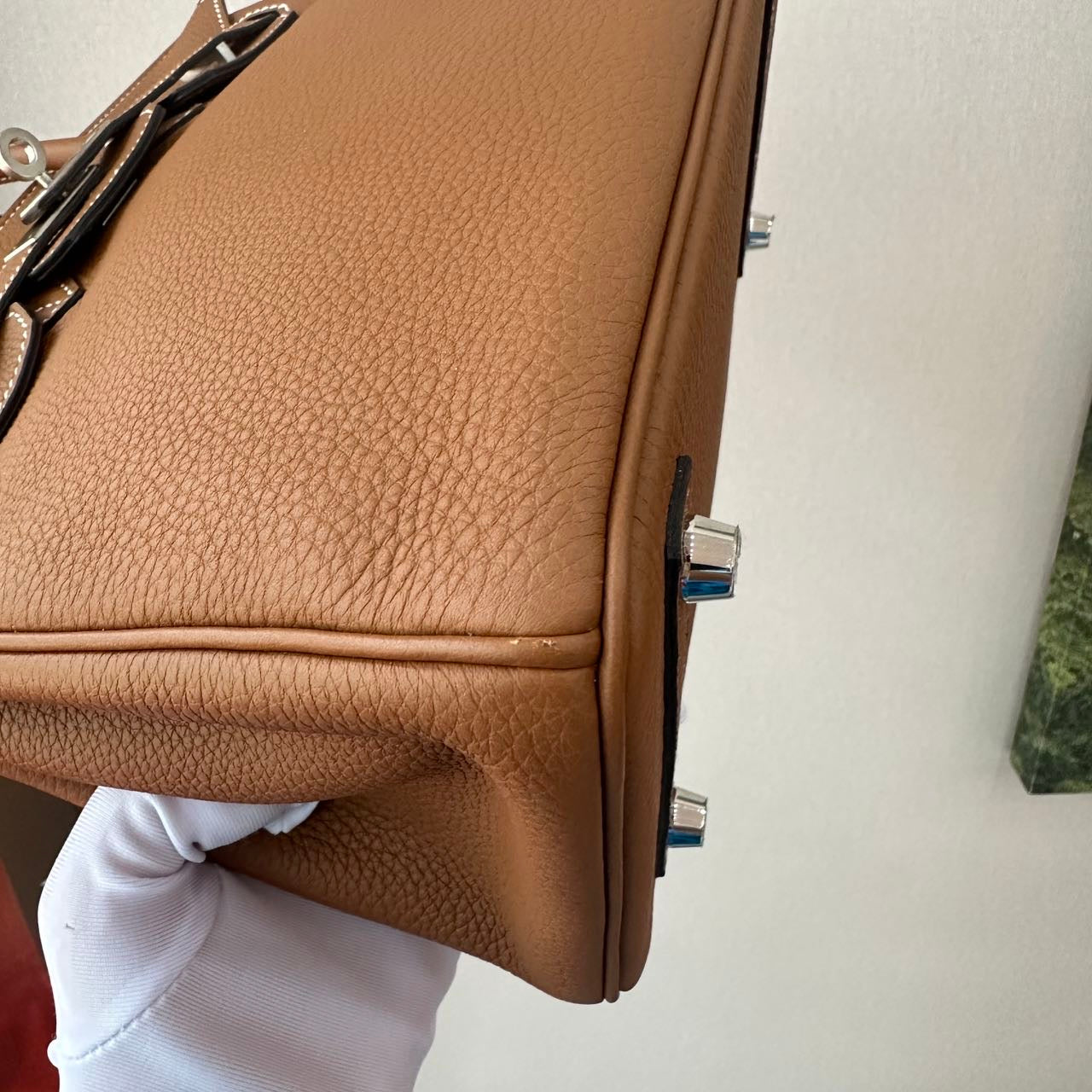 Birkin 25 Togo Gold Brushed PHW