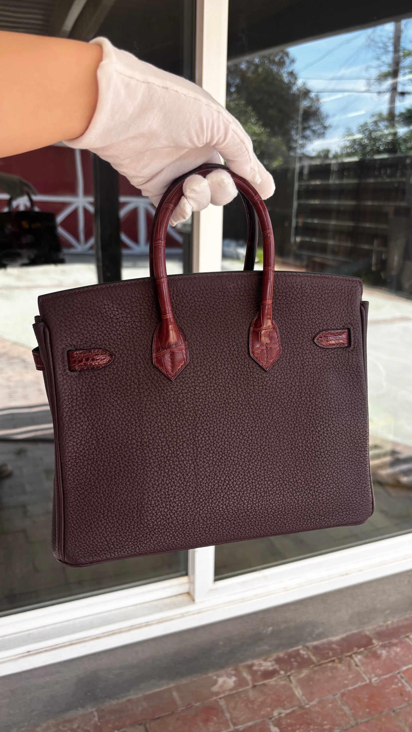 Birkin 25 touch GHWRouge sellier/ bourgogne (wire price)