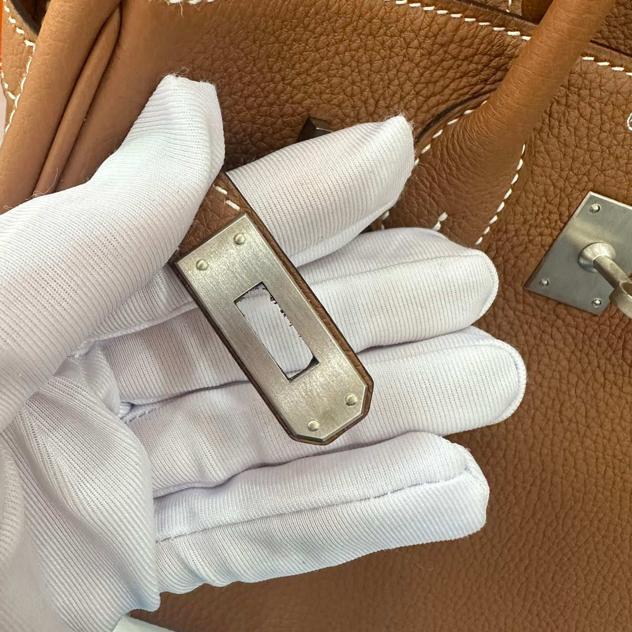 Birkin 25 Togo Gold Brushed PHW