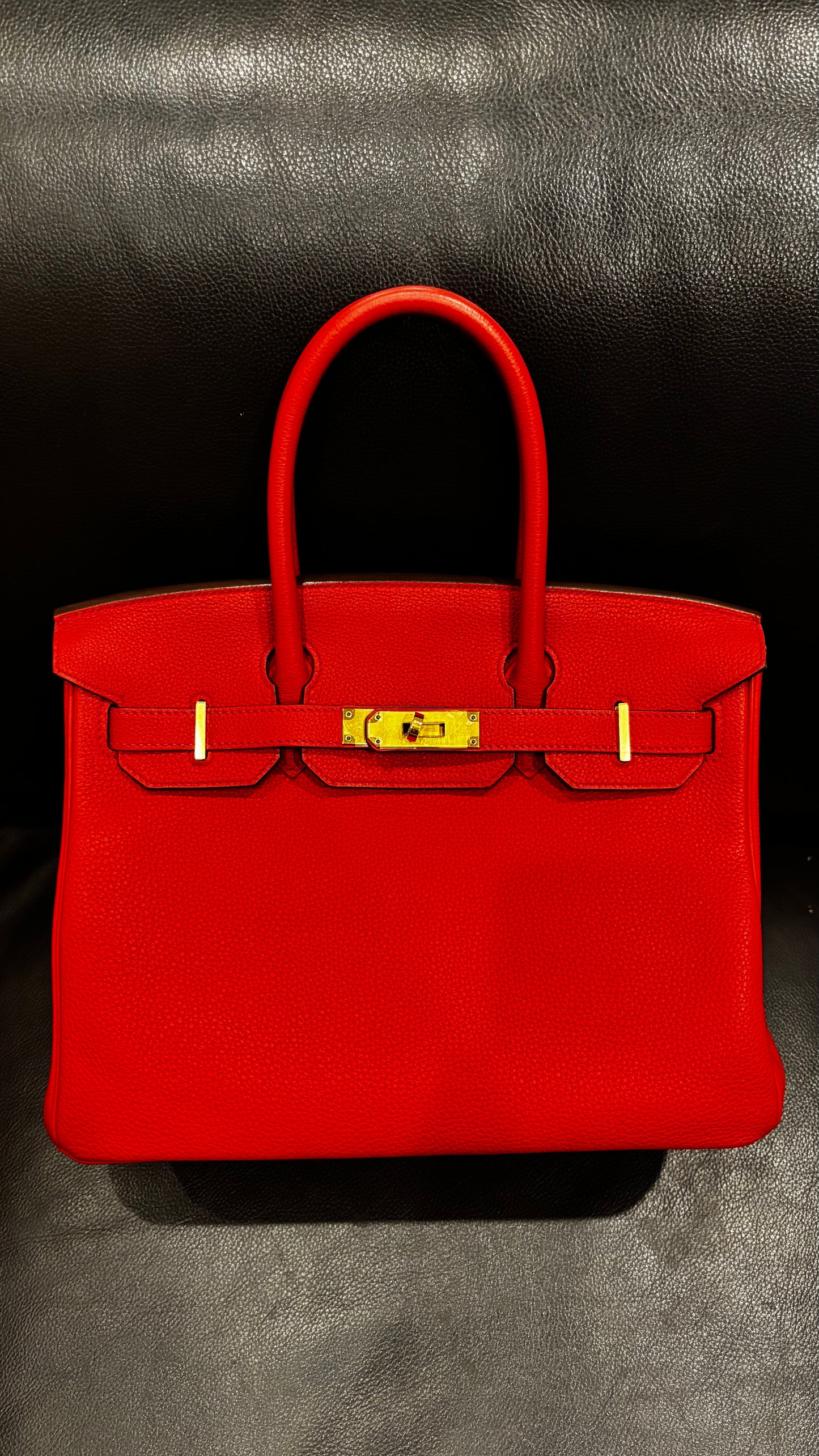 Birkin 30 Togo Vermillion GHW