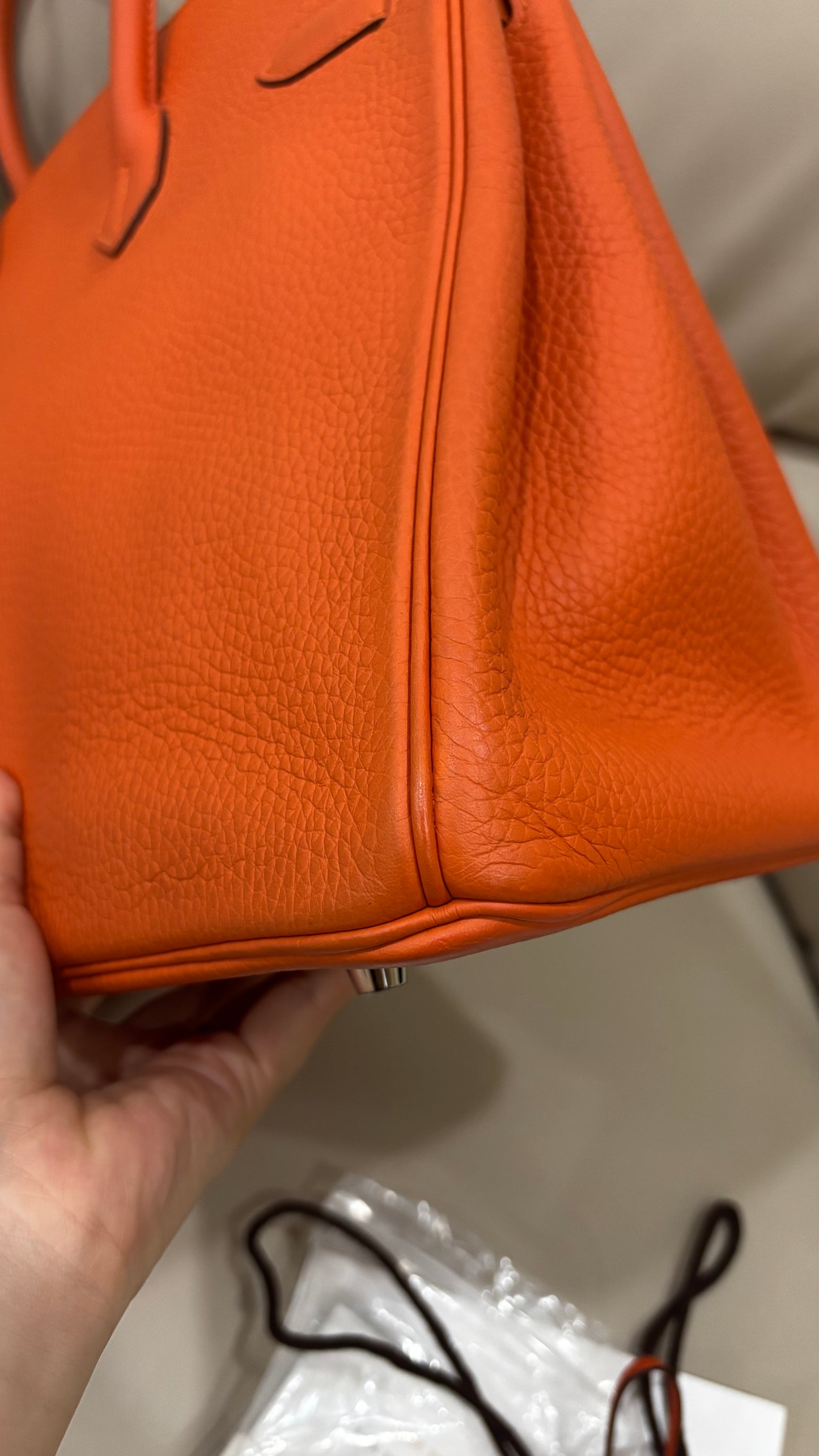 Birkin 35 Orange PHW