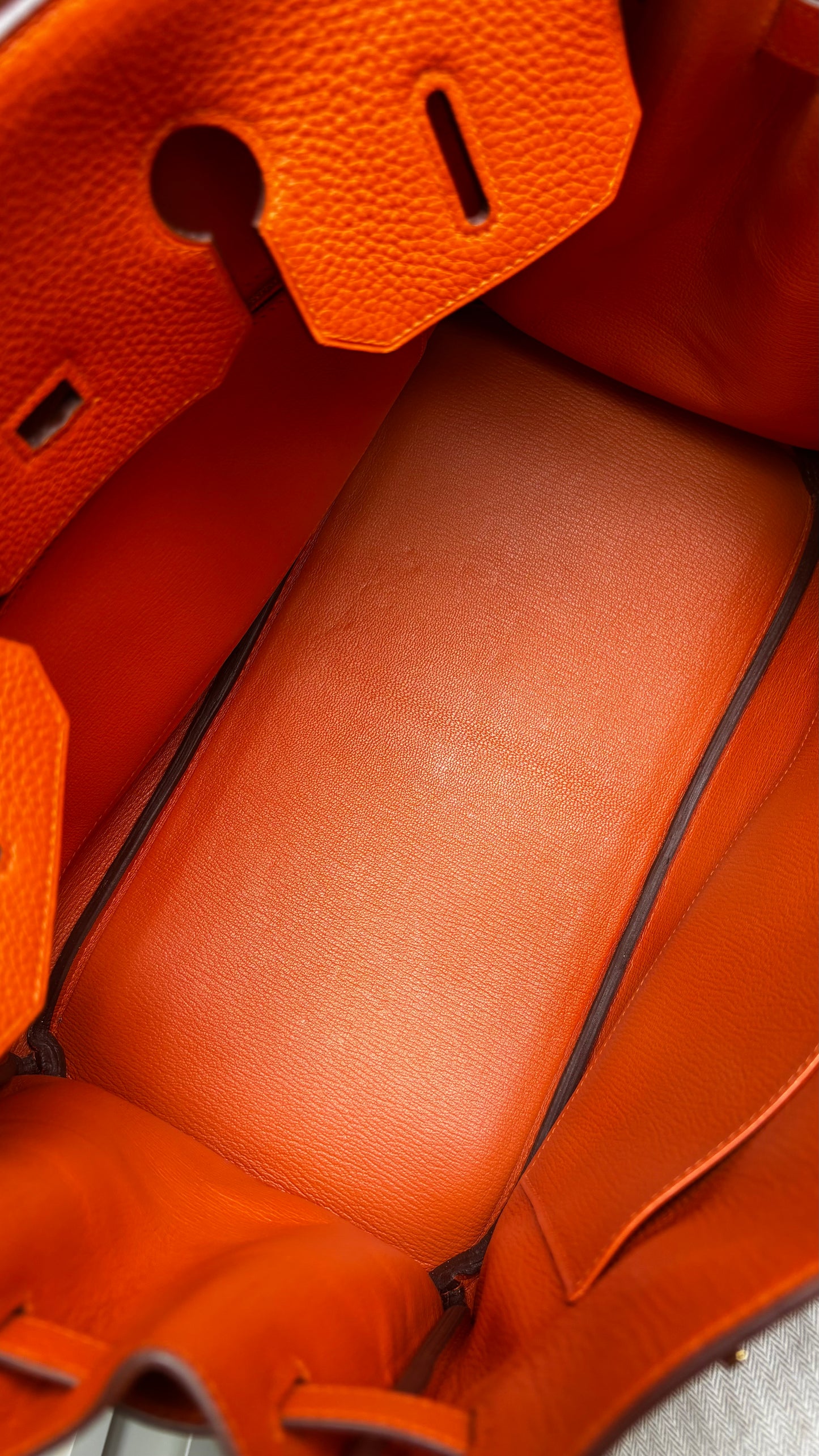 Birkin 35 True H Orange GHW