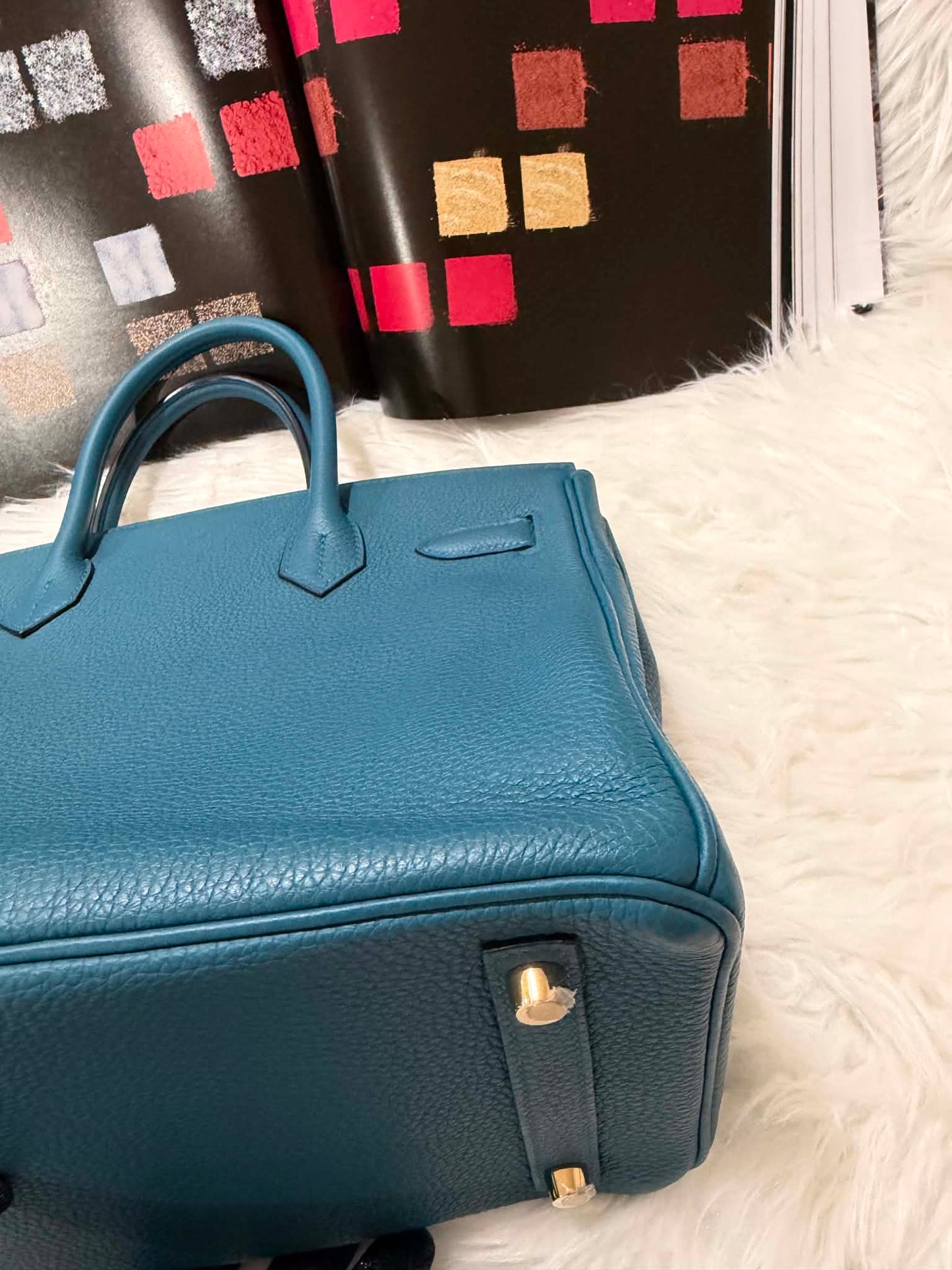 Birkin 30 Togo Blue De Galice GHW
