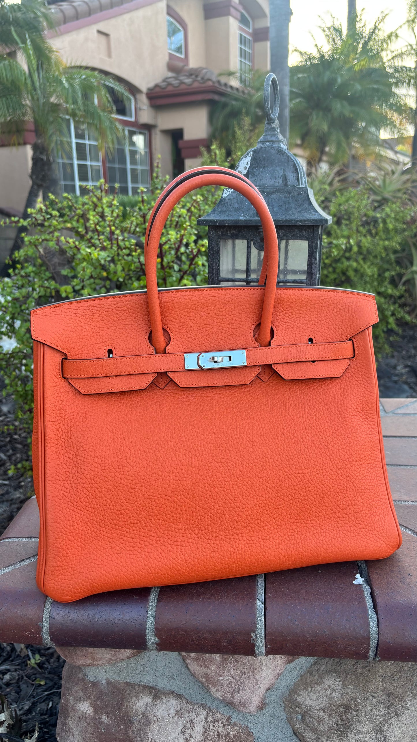 Birkin 35 Orange PHW