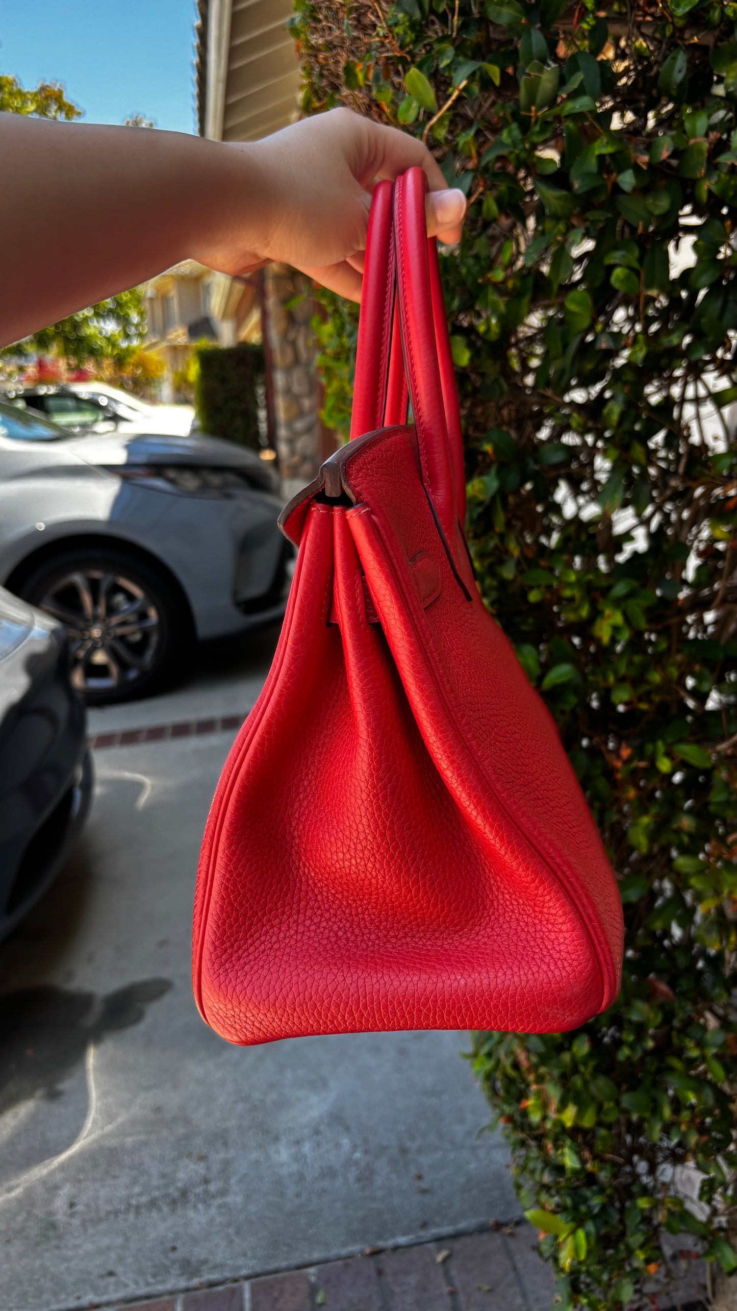 Birkin 30 Clemence Rouge Tomate PHW 2017 (wire price)