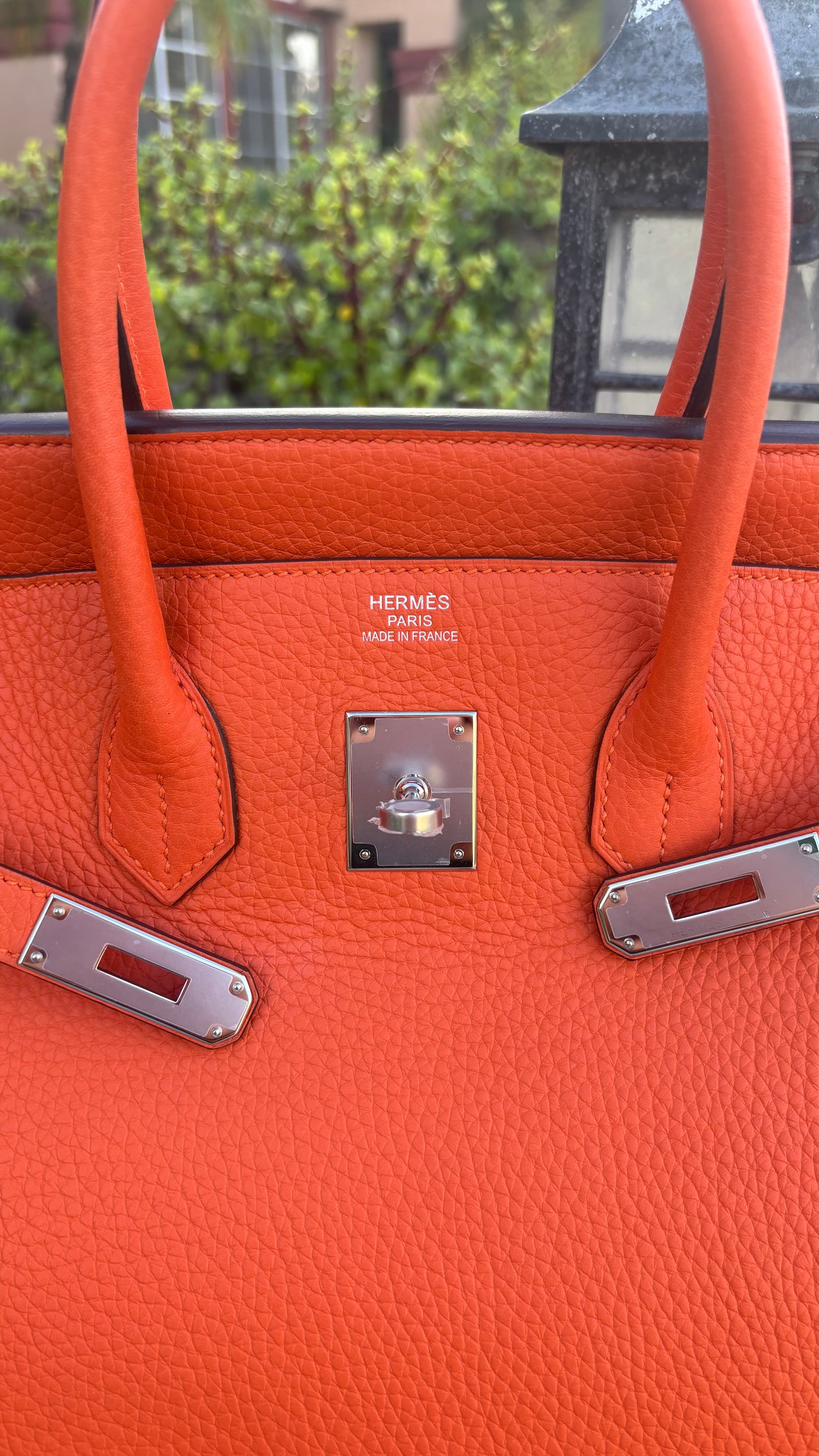 Birkin 35 Orange PHW