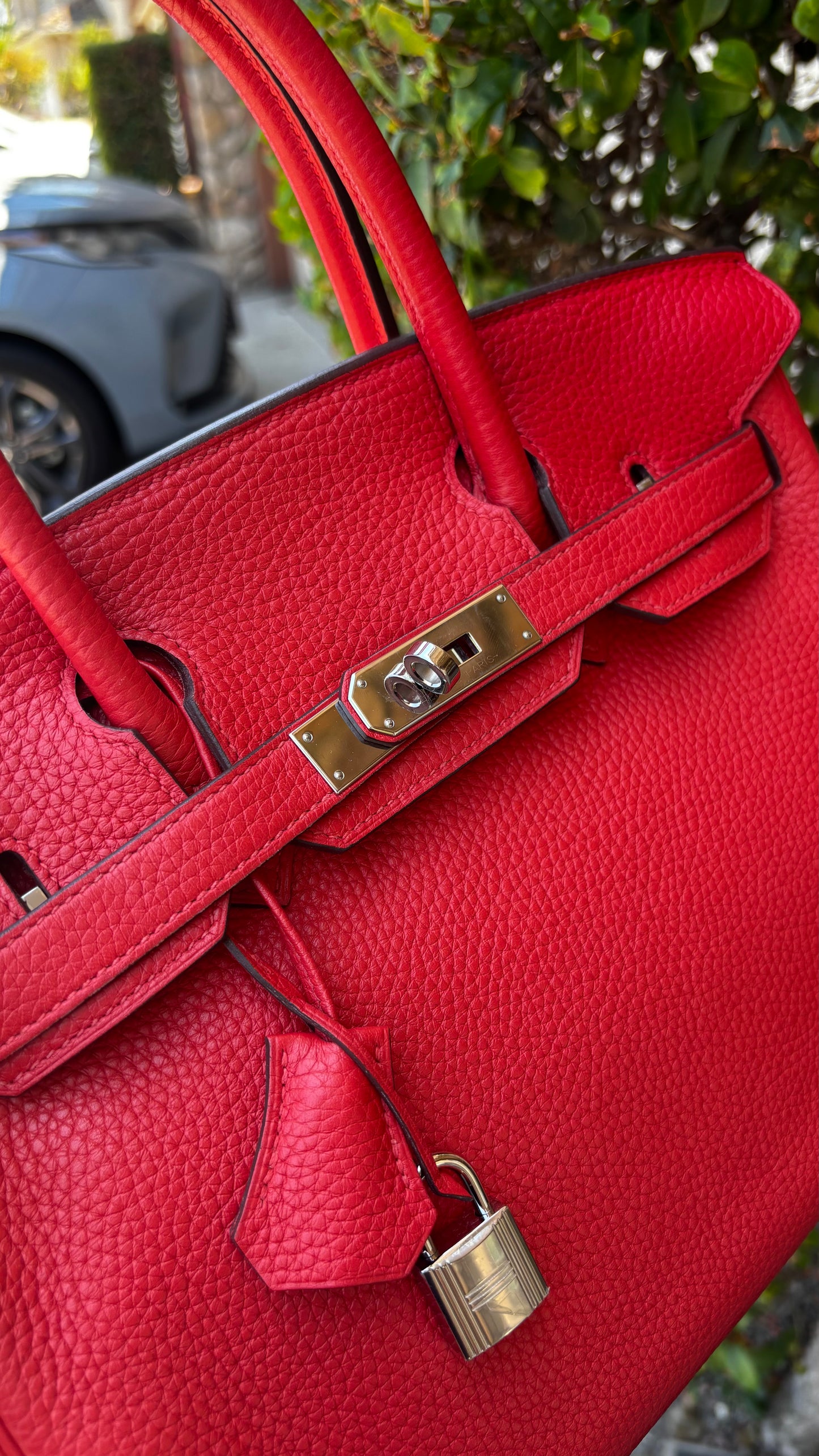 Birkin 30 Clemence Rouge Tomate PHW 2017 (wire price)