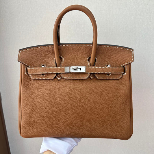 Birkin 25 Togo Gold Brushed PHW