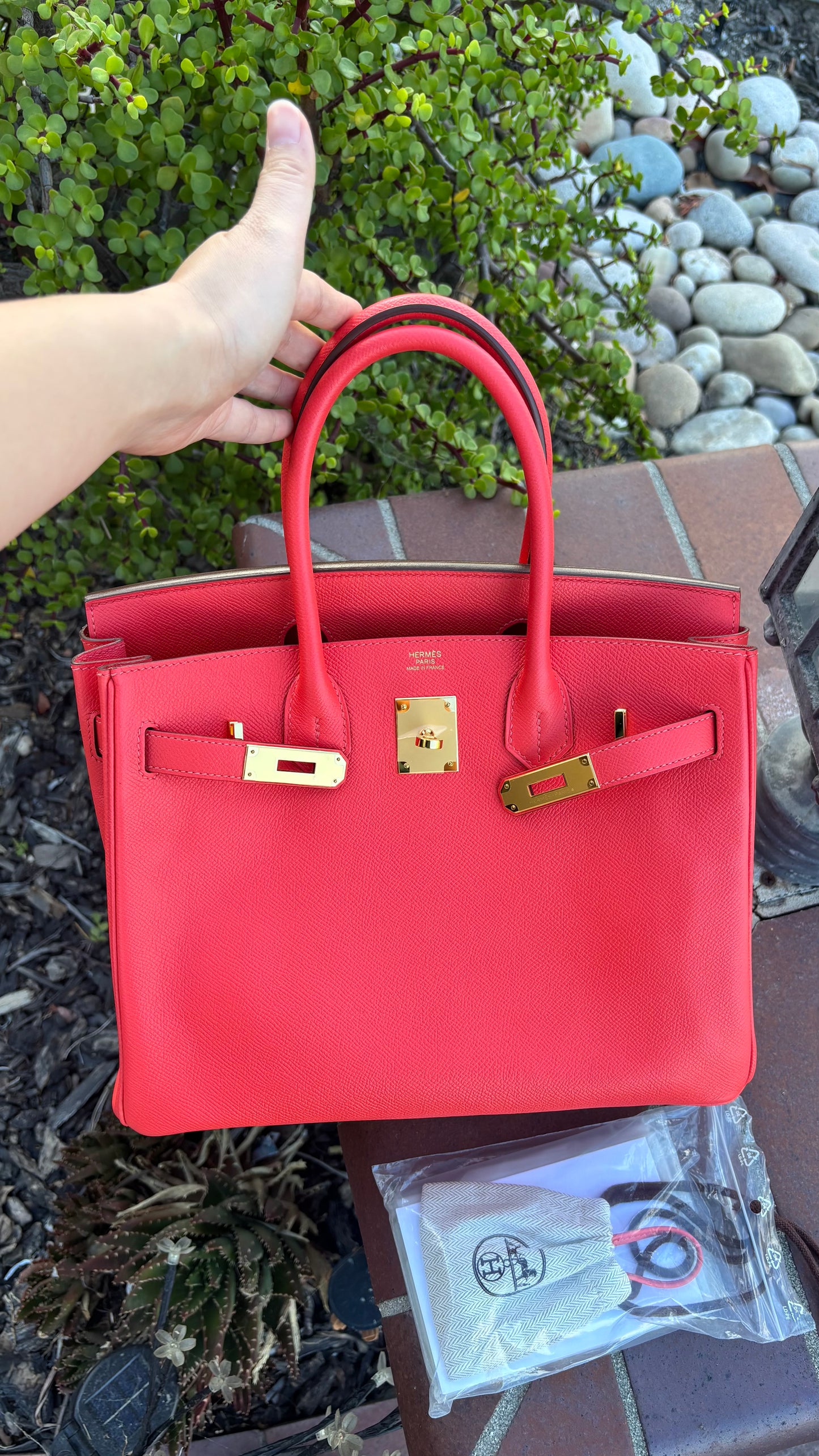 Birkin 30 Epsom Rose Jaipur GHW