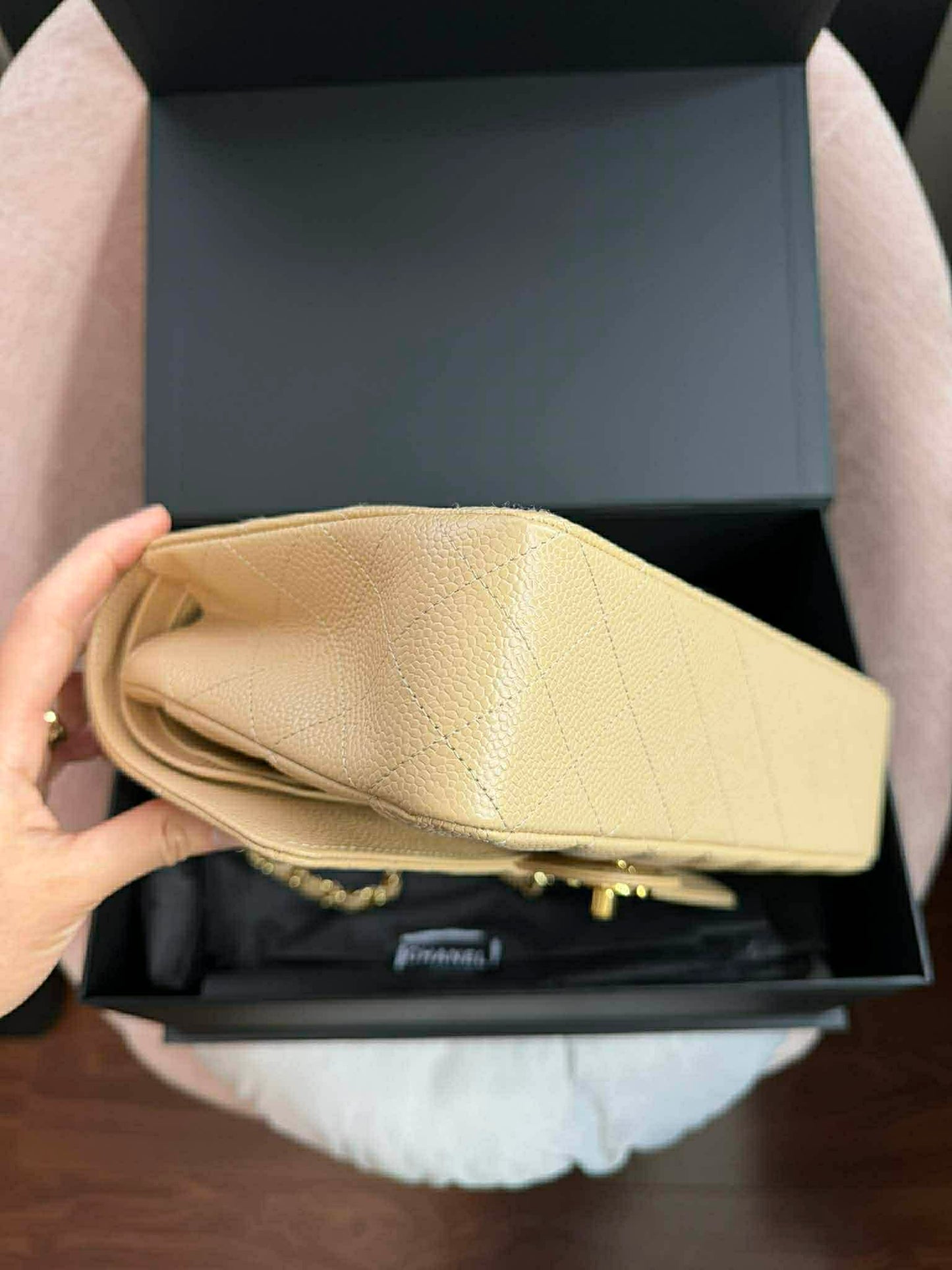 Chanel Classic Flap Medium Beige (wire price)