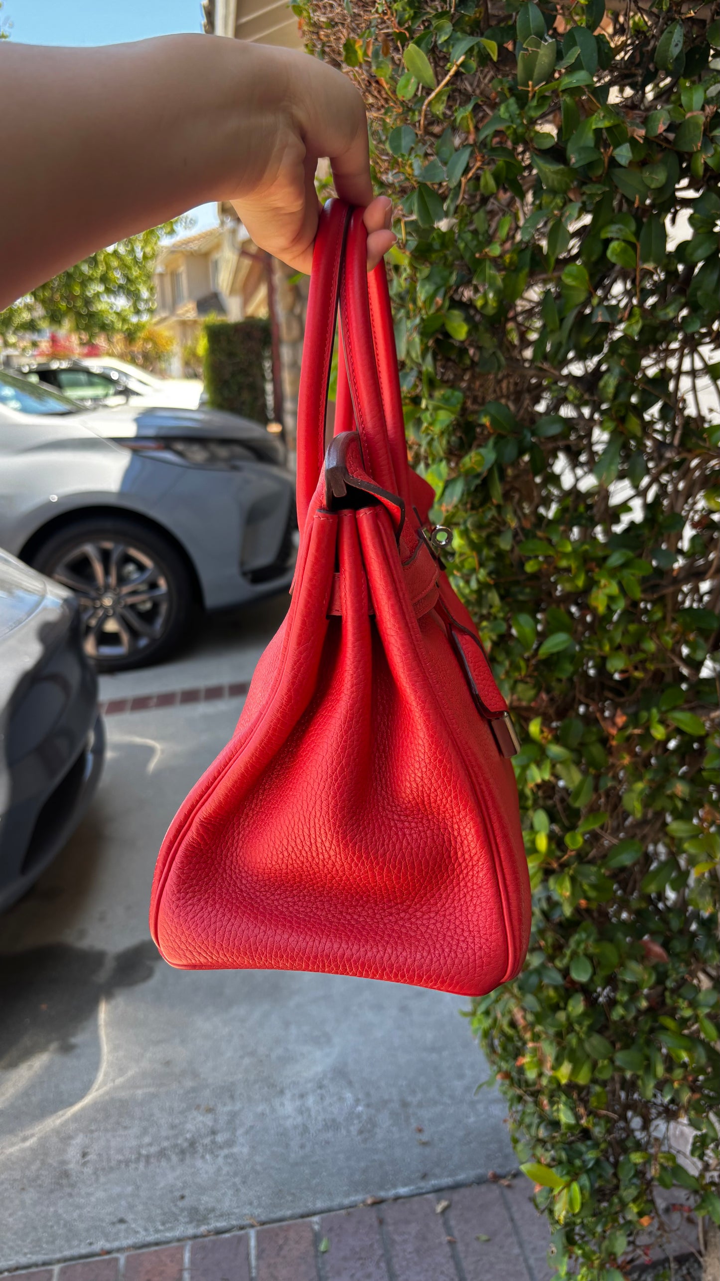 Birkin 30 Clemence Rouge Tomate PHW 2017 (wire price)