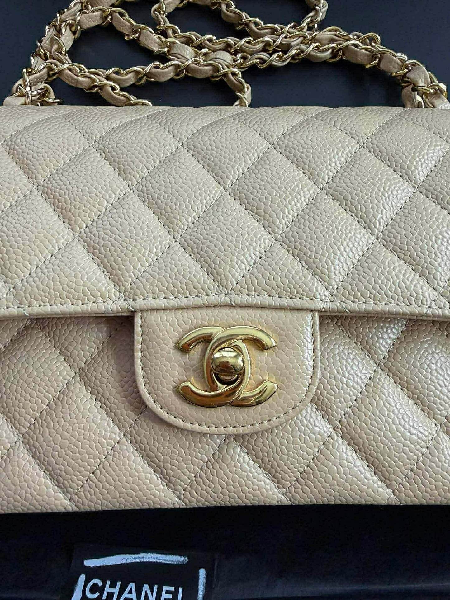 Chanel Classic Flap Medium Beige (wire price)