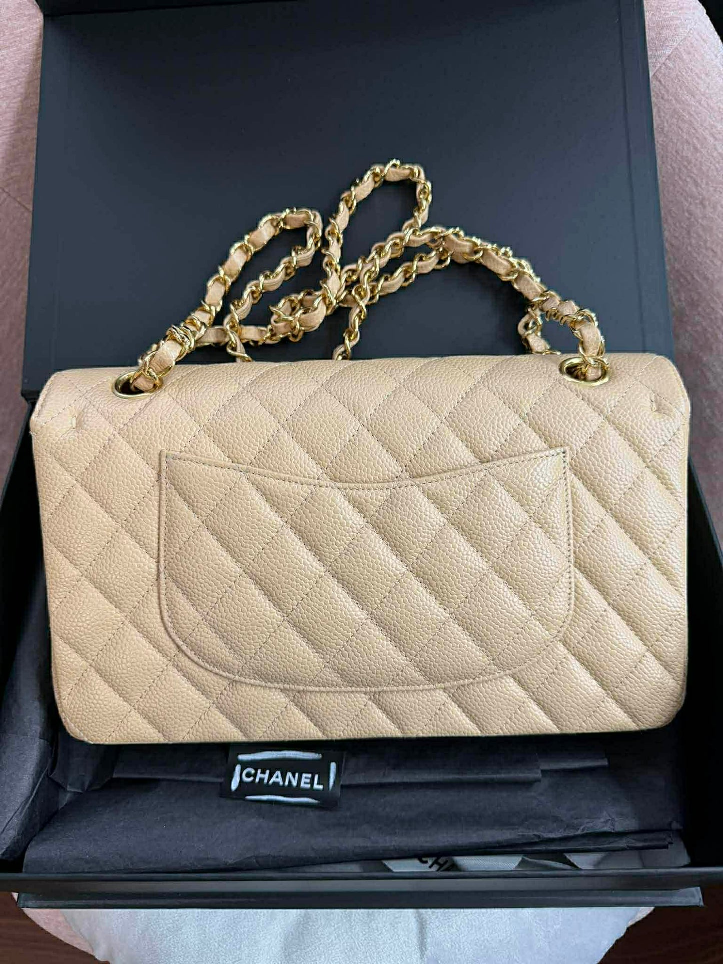 Chanel Classic Flap Medium Beige (wire price)